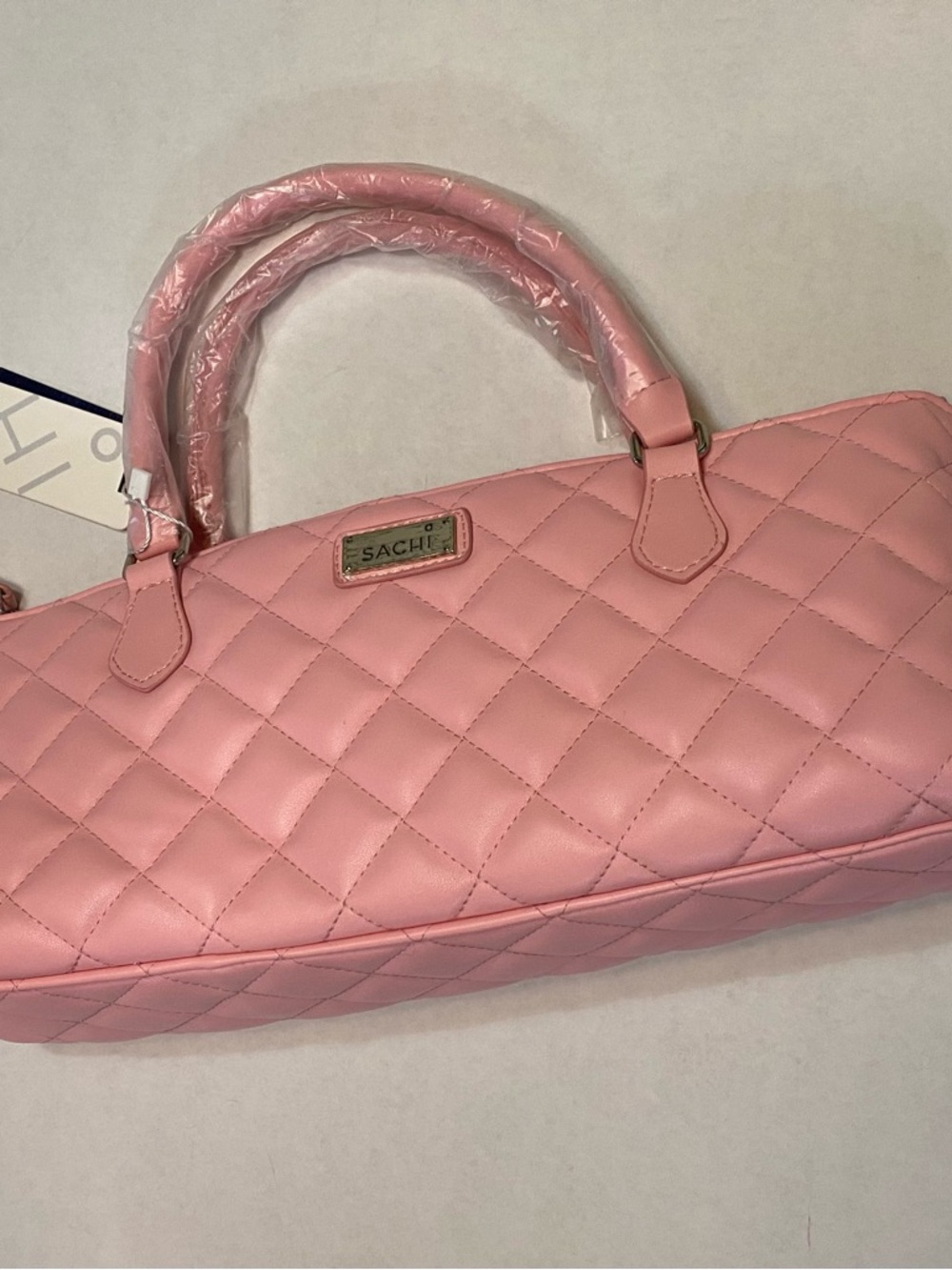 NWT SACHI Pink Quilted Insulated Handbag Carryall Lunch Travel Tote